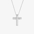 Diamond cross with baquettes