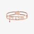Pink gold "it's a girl' bangle bracelet