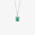 Square emerald pendant