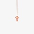Pink gold boy pendant with mother of pearl