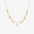 Gold marquise drop necklace