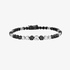 Black and white diamond tennis bracelet