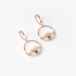 Hanging geometrical modern earrings with eyes