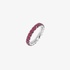 White gold ruby band ring