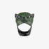 Green garnet tiger ring
