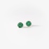 Emerald stud flower earrings