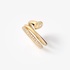 Modern gold ring with diamonds