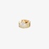 Μονό σκουλαρίκι με oval διαμάντι σε ροζ χρυσό