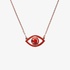 Netali Nissim silver necklace with evil eye red