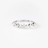 White gold half band ring with different shapes
