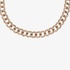 Bold chain necklace with brown diamonds