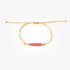 Coral sardine bracelet
