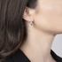 Small emerald earrings with diamonds