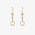 Gucci gold chain earrings
