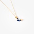 Μενταγιόν γοργόνα με μπλε σμάλτο