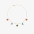 Eshvi necklace with pearls and colourful starfish