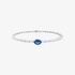 Oval sapphire bangle bracelet