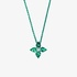 Emerald cross with diamond