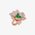 Bold diamond pave flower ring