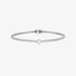 Diamond tennis bracelet with a marquise center