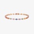 Rainbow tennis bracelet with multi sapphires