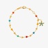 Multi colour enamel star bracelet