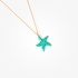 ''Starfish'' pendant green