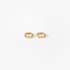 Small emerald cut hoops