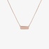 Pink gold tag pendant