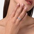Δαχτυλίδι Chiara Ferragni με μπλε σμάλτο και λευκή καρδιά