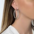 Hoop diamond earrings