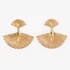 Fashionable silver gold plated earrings