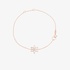 Dainty star flower bracelet with mother of pearl