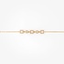 Gold geometric bracelet with diamonds