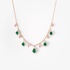 Pending emerald drops necklace