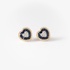 Sapphire hearts stud earrings