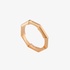 Γεωμετρικό δαχτυλίδι gucci  από ροζ χρυσό