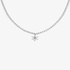 Tennis necklace with diamond center