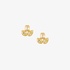 Gold Set Fancy Yellow Diamonds multi cut stud earrings