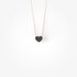 Black diamond tiny heart