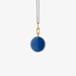 Monica Rich Kosann round locket with blue enamel and blue sapphire