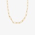 Gold paperclip long chain