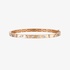 Pink gold bangle bracelet with marquise diamonds