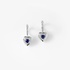 Hanging sapphire hearts