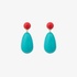 Large colorful drop earrings