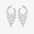 Stunning white gold chandelier earrings with diamonds