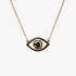 Netali Nissim silver necklace with evil eye black