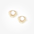 Rose cut earrings with fancy yellow diamonds