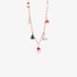 Silver chain necklace with christmas charms