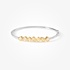 Elegant white gold bangle with diamonds